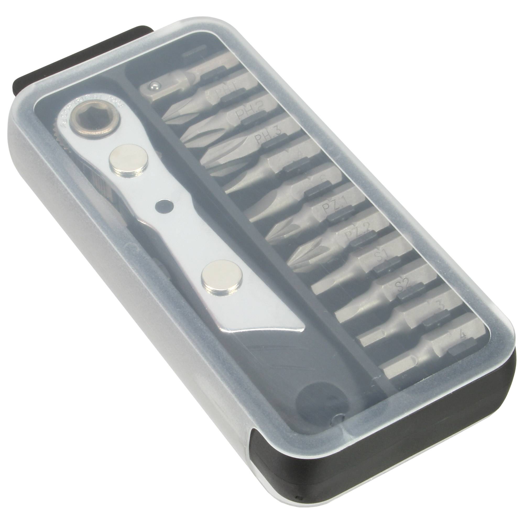 InLine® Mini-Ratschen-Set, mit 12-teiligem Bitsatz-1