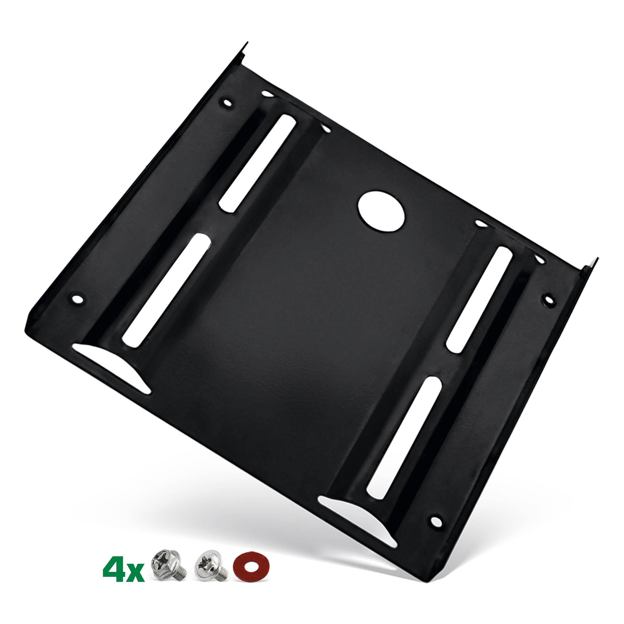 InLine® HDD/SSD Einbaurahmen, 2,5" auf 3,5", mit Einbauschrauben, schwarz-0