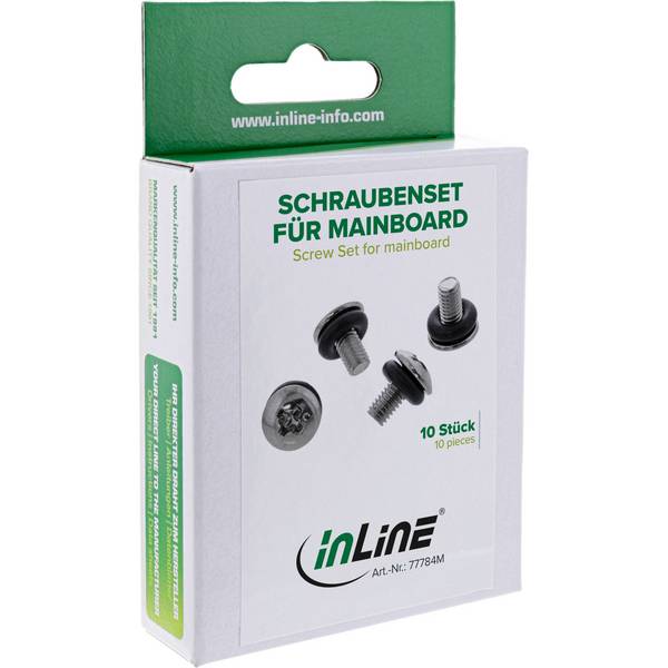 InLine® Schraubenset für Mainboard, M3x5mm, 10-teilig