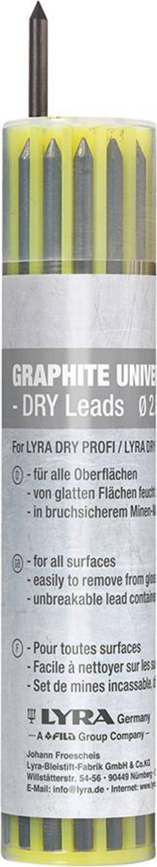 Ersatzminen-Set universal graphit 2B (12 St.) Lyra