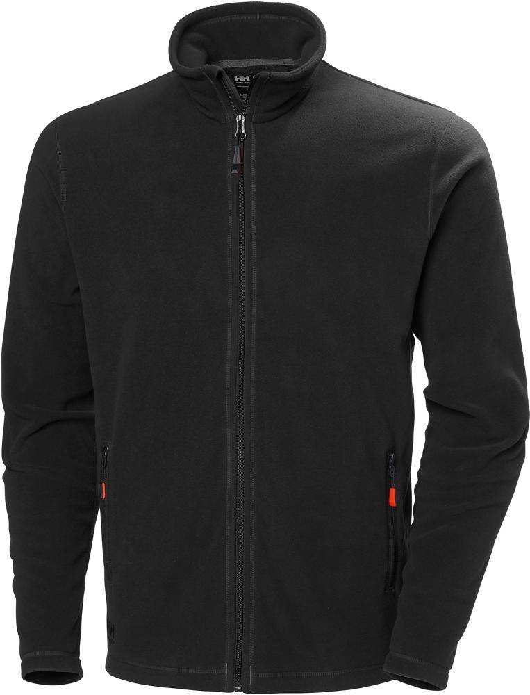 Fleece Jacke Oxford light, schwarz, Gr.M