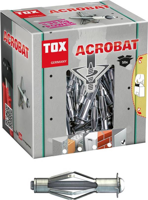 TOX Metall-Hohlraumdübel Acrobat M8/55 KT