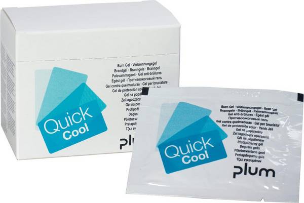 Plum Verbrennungsgel QuickCoolBox mit 18 Sachets