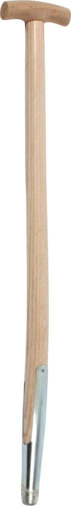Spatengabelstiel Esche 850/36 mm m.Schienenzwinge/Kappe - Artikel: 4047883091547-0