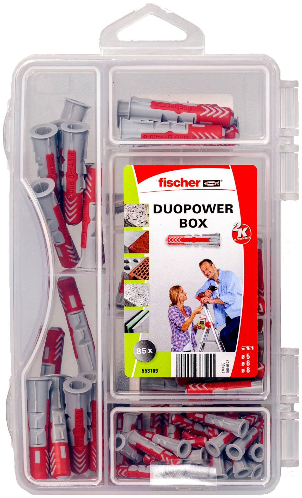 DuoPower-Box mini Universaldübel-Sortiment 85 Stück-1