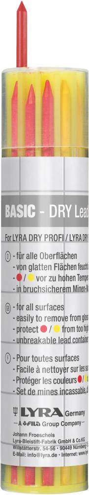 Ersatzminen-Set Basic graphit, gelb, rot (12 St.) Lyra-0