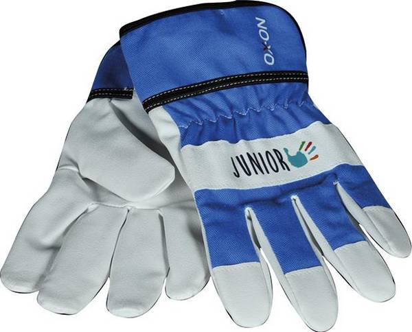 Kinderhandschuh PU / Baumwolle blau 6-8 Jahre