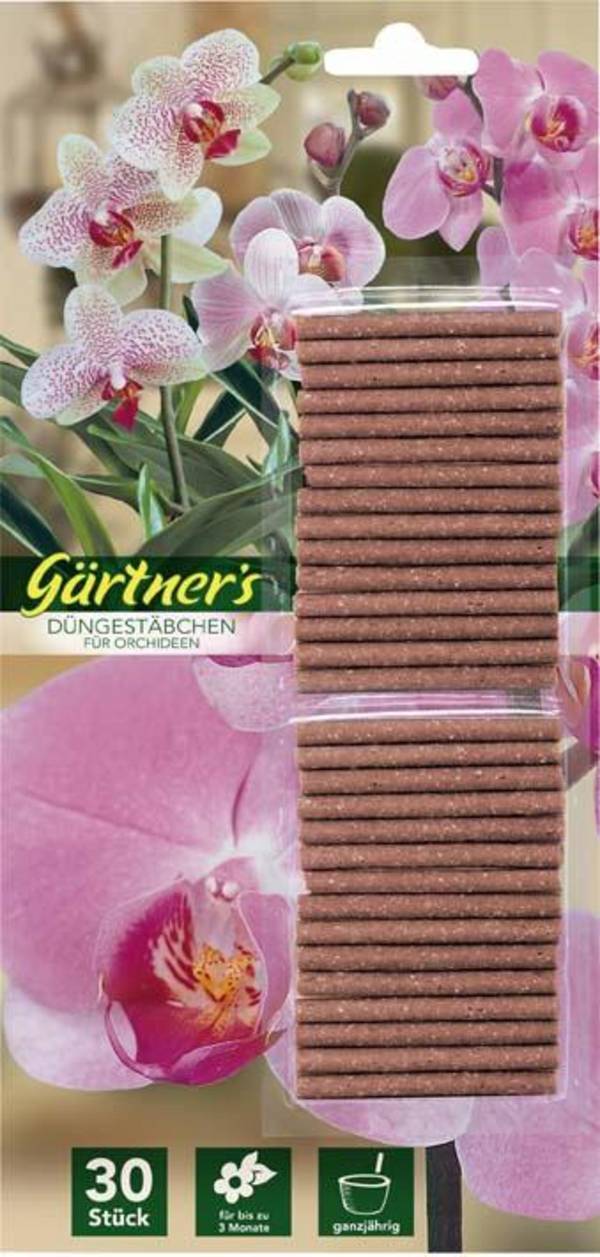 Gärtners Düngestäbchen Orchideen, 30 Stück