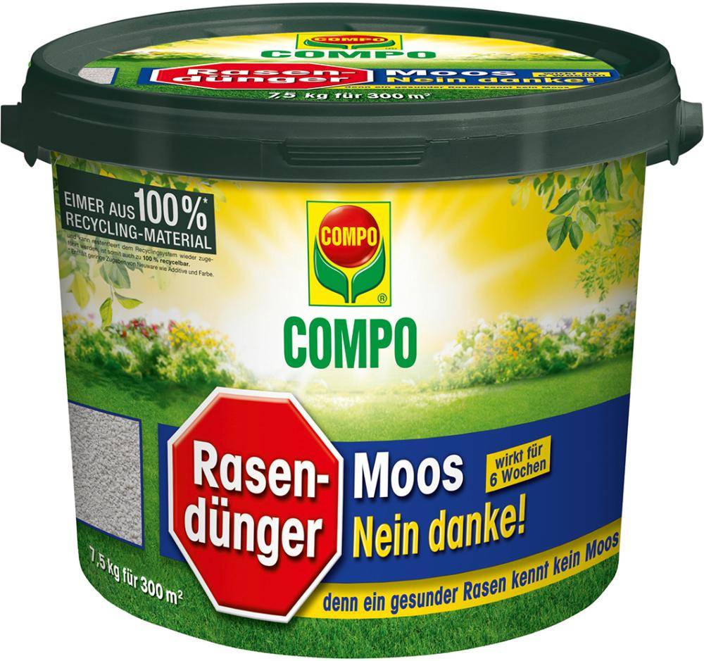 Rasendünger Moos - Nein danke 7,5kg Eimer-0
