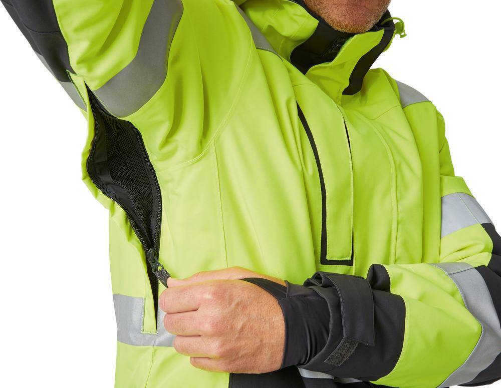 Winterjacke ALNA, warngelb/ebony, Gr.S, Helly Hansen-3