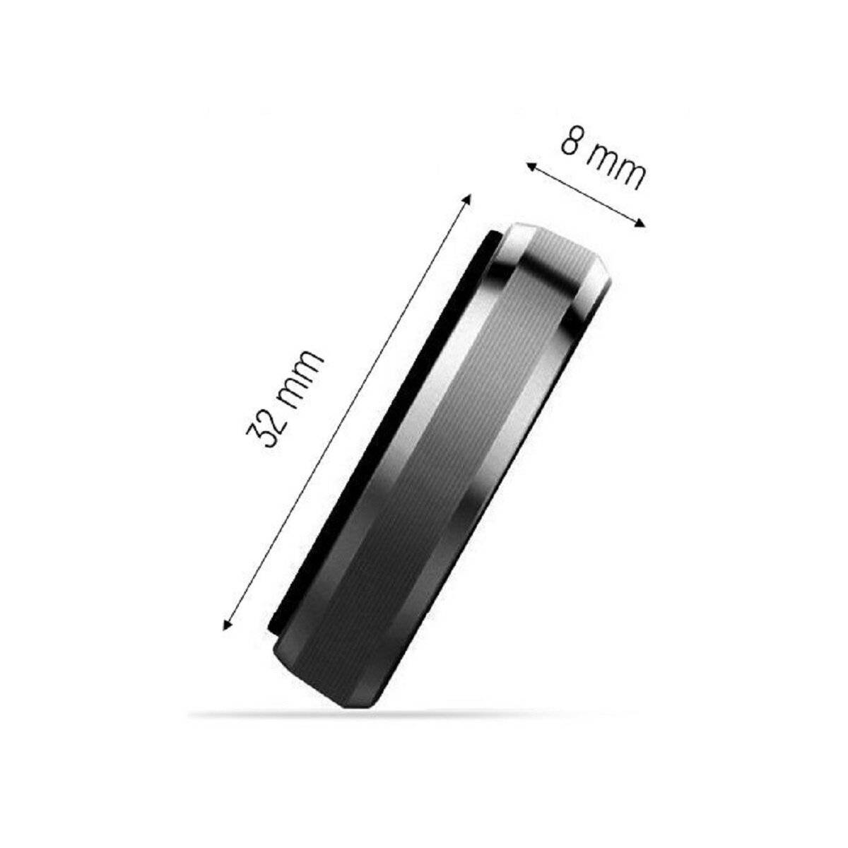 Wozinsky selbstklebende magnetische KFZ-Halterung Auto-Armaturenbretthalterung Schwarz (WMH-02)-2