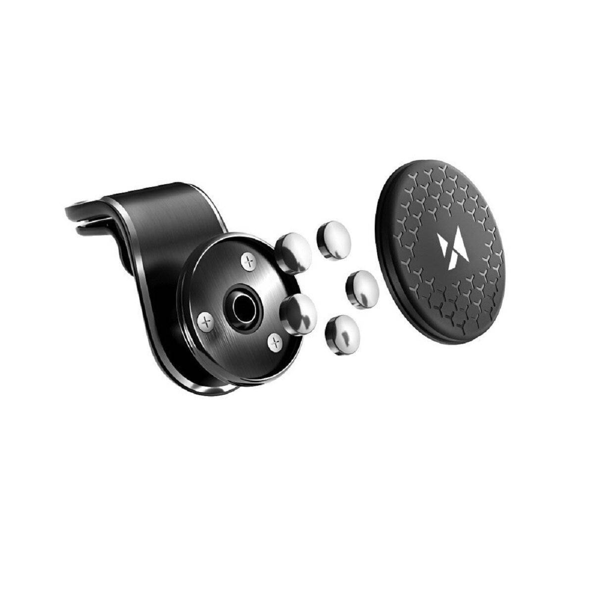 Wozinsky Magnethalterung für den Autogrill / Lüftungsgitter 360 Schwarz (WMH-03)-2