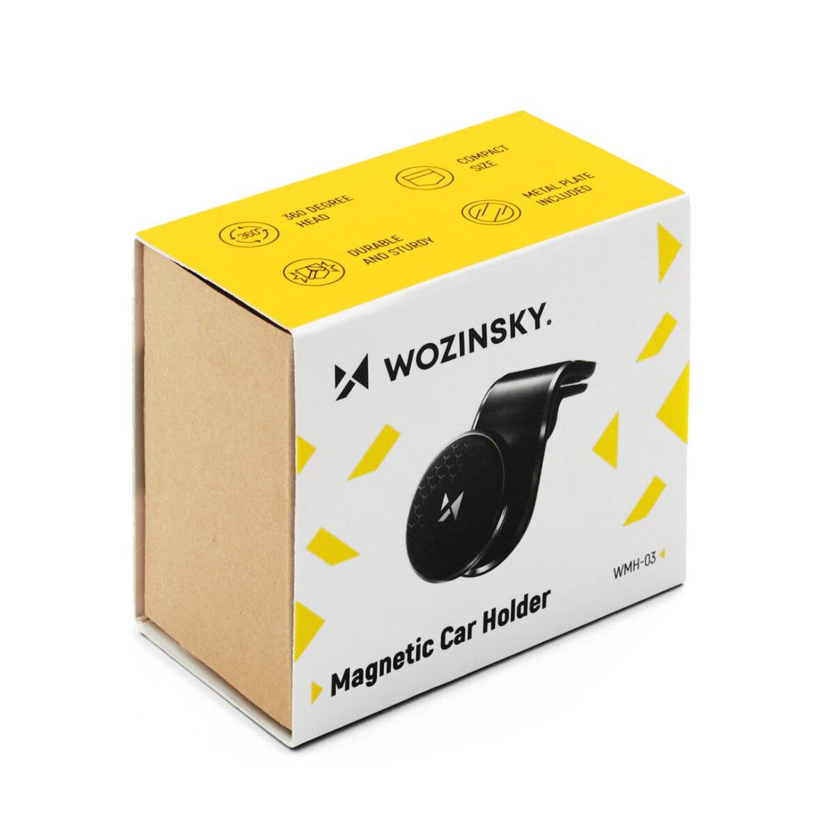 Wozinsky Magnethalterung für den Autogrill / Lüftungsgitter 360 Schwarz (WMH-03)-4