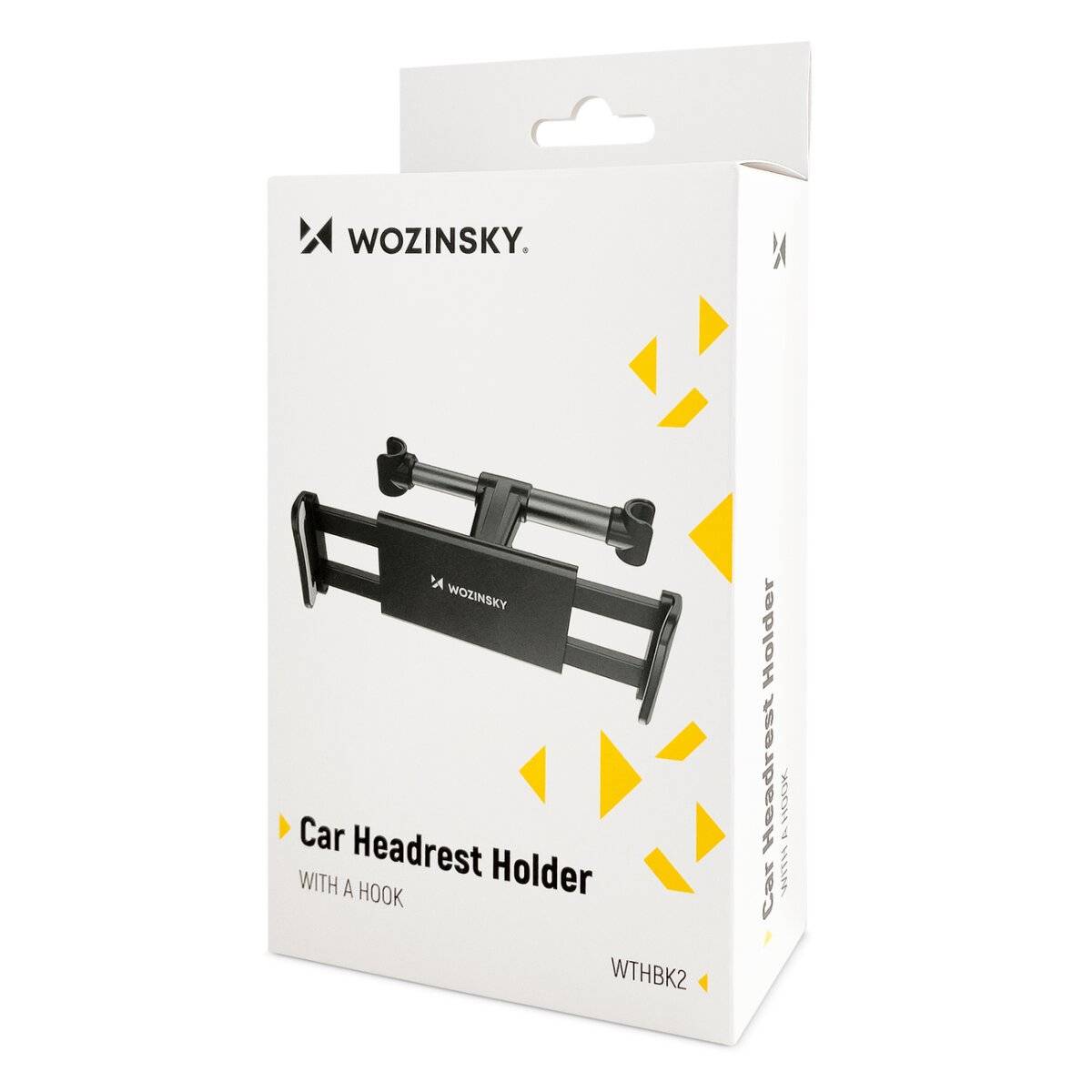 Wozinsky 2-in-1-Handyhalterung für Kopfstütze mit Aufhänger schwarz (WTHBK2)-4