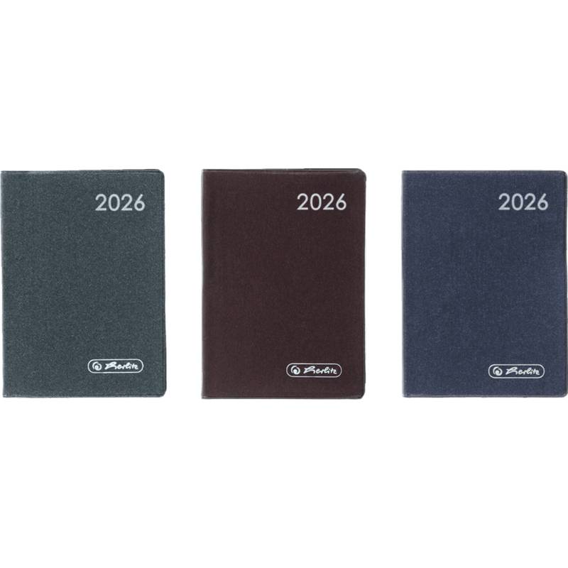 Herlitz Taschenkalender A7 Metallic fs 2026-0