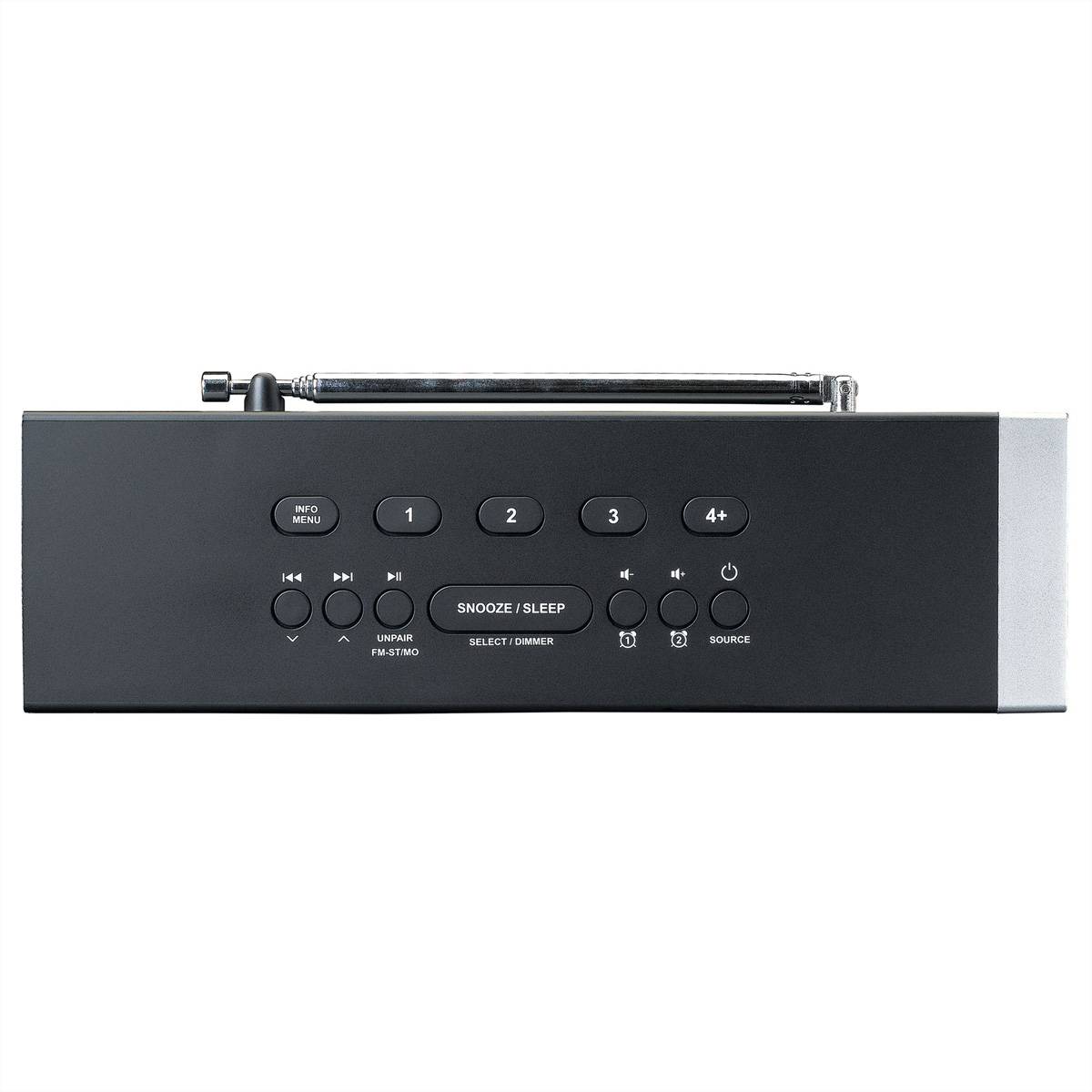 Lenco DAB+ Radiowecker CR-640BK, DAB+, Schwarz-3