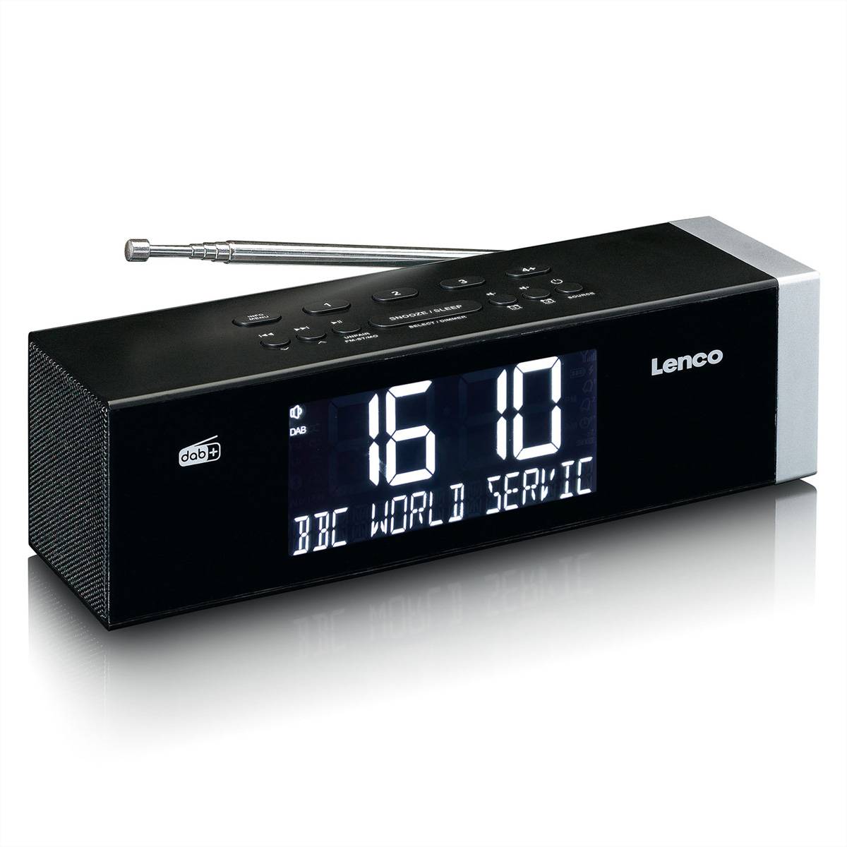 Lenco DAB+ Radiowecker CR-640BK, DAB+, Schwarz-4
