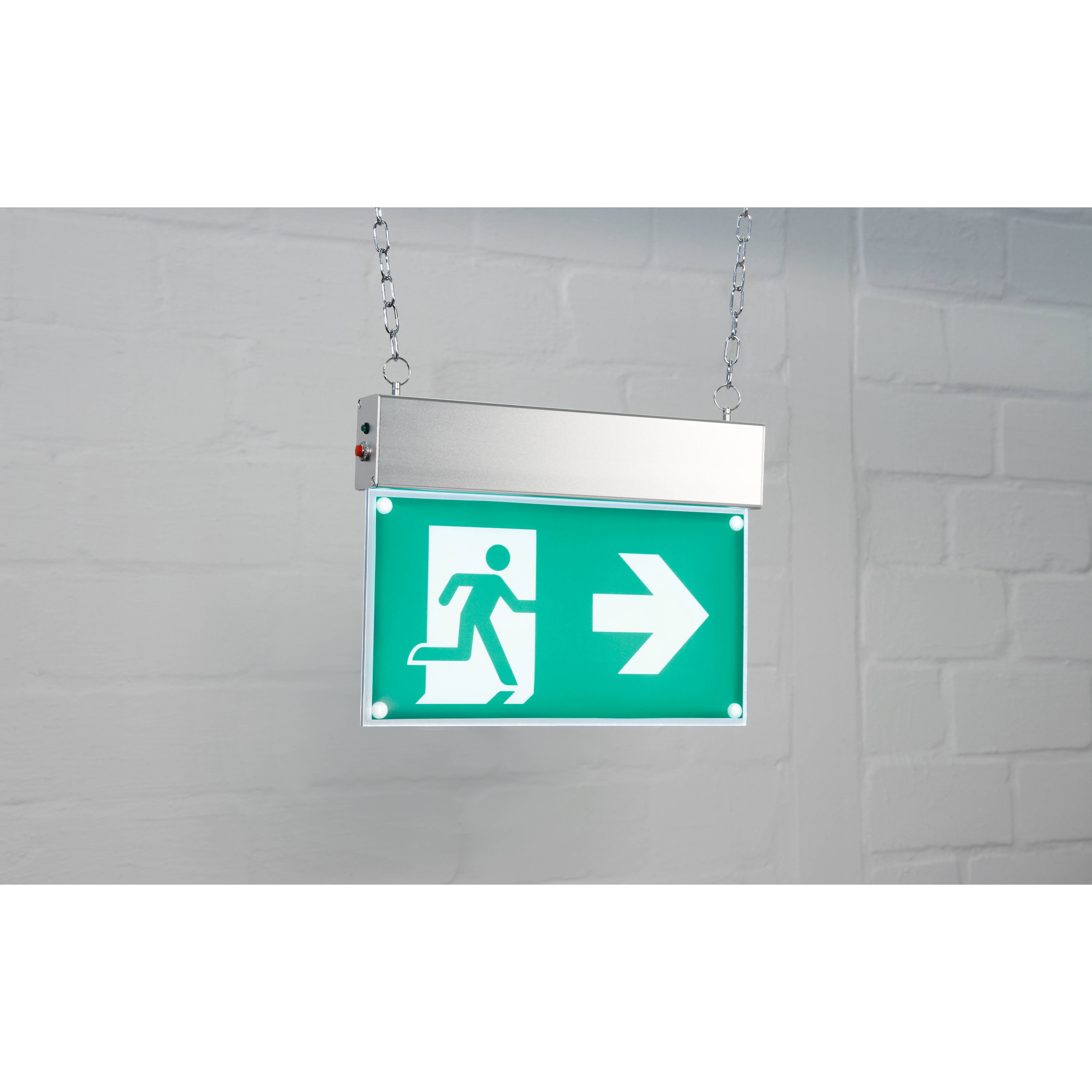 LED-Fluchtwegleuchte McShine "FL-460", Deckenmontage, inkl. Kette-1
