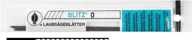 JOSEF HAUNSTETTER Laubsägeblatt Blitz Größe 3 weitgezahnt-0
