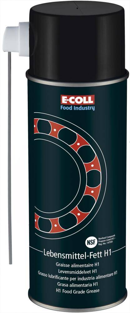 E-COLL Lebensmittelfett mit NSF H1 Zulassung säurefrei 500ml Spraydose