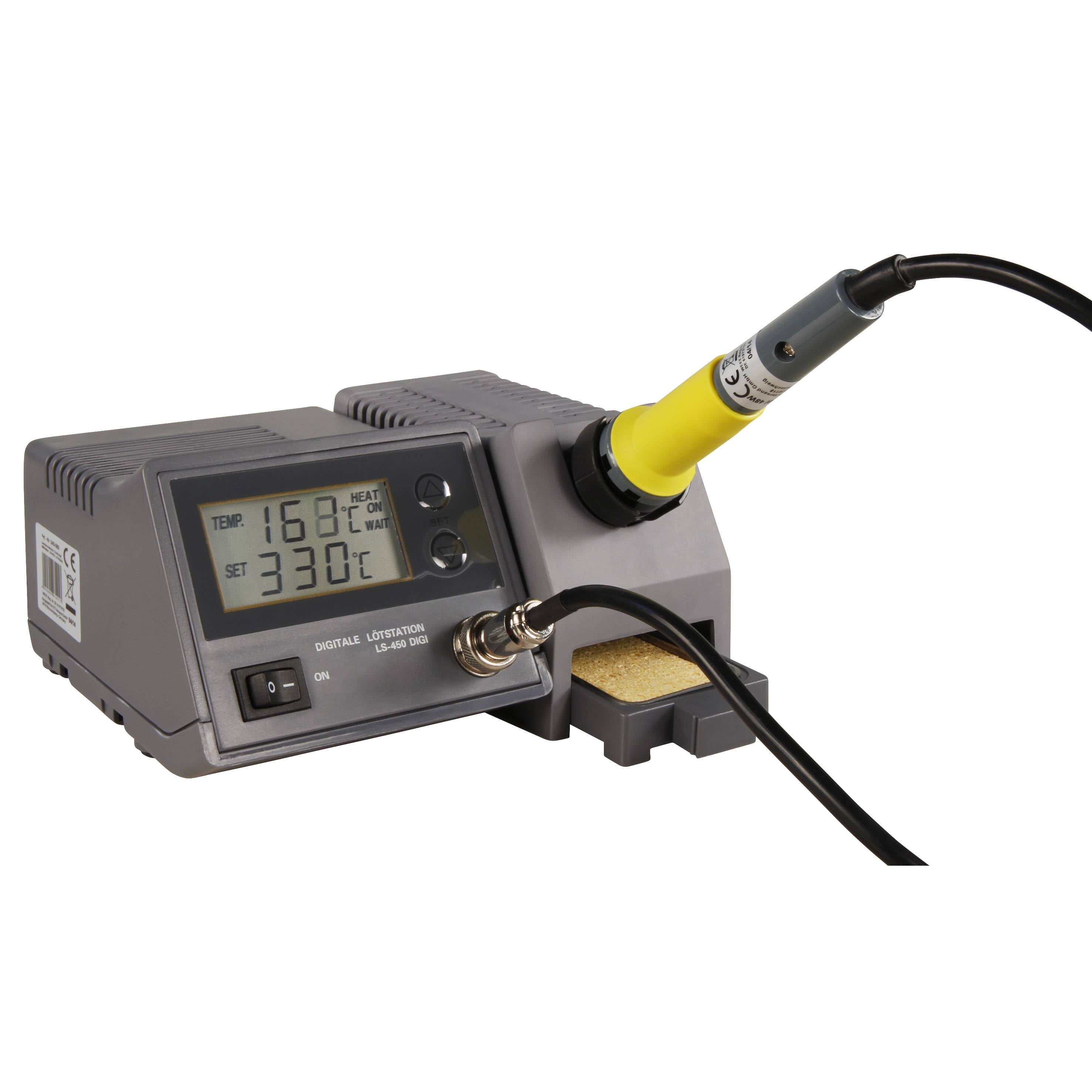 Digitale Lötstation McPower "LS-450 digi", 230V / 50 Hz, 48W-Lötkolben, grau-0