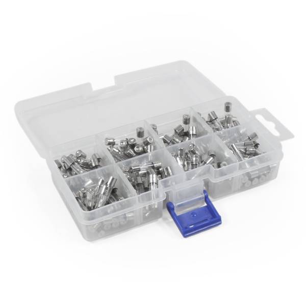 Sicherungssortiment, McPower 160-teilig, flink, je 20 St., 500mA-10A