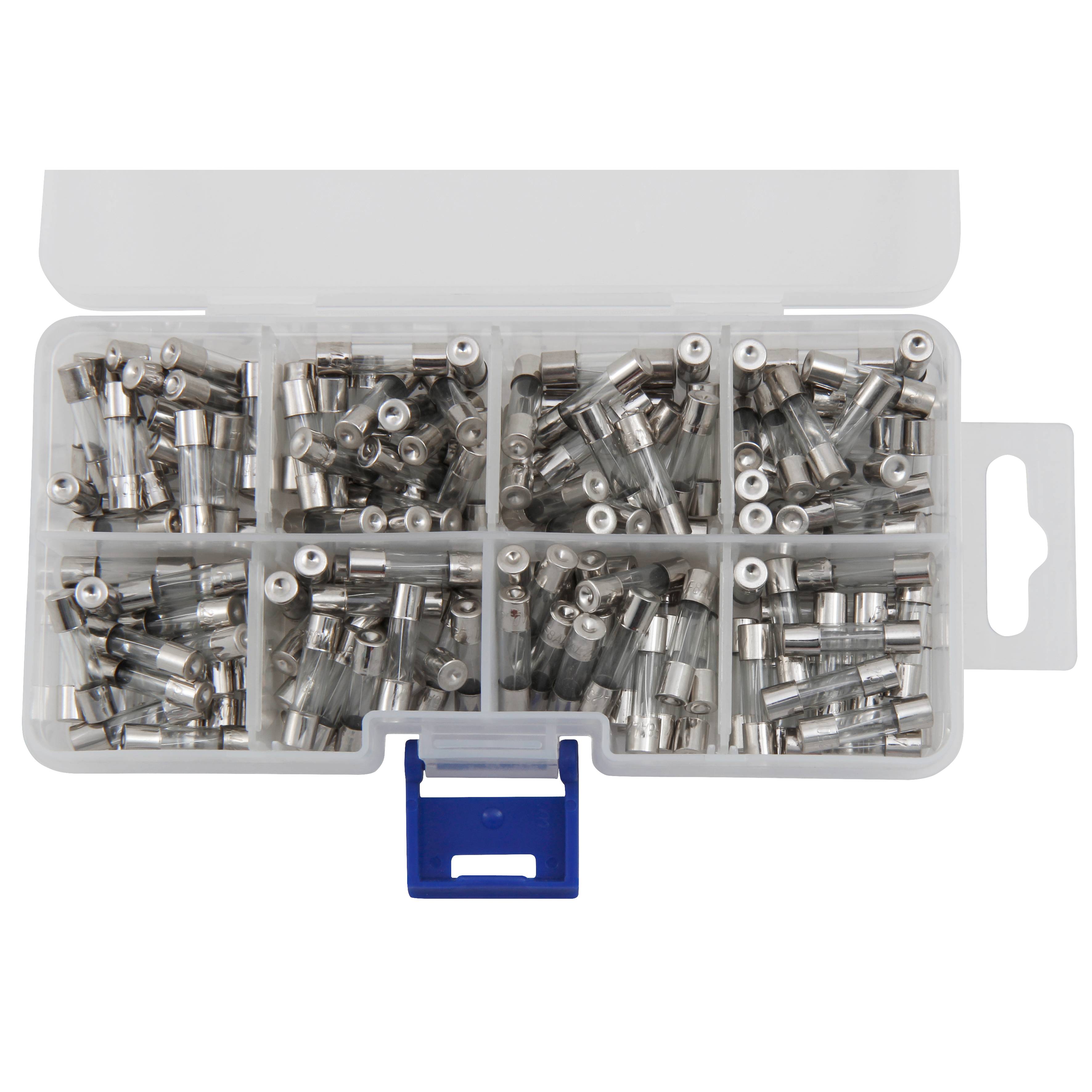 Sicherungssortiment, McPower 160-teilig, flink, je 20 St., 500mA-10A-1