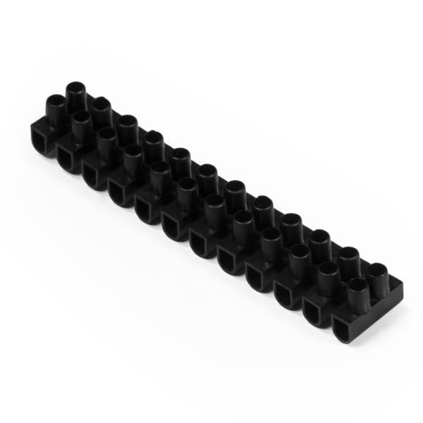 McPower - Lüsterklemme sw 1 Leiste, 12 Klemmen, 2,5mm², 3A