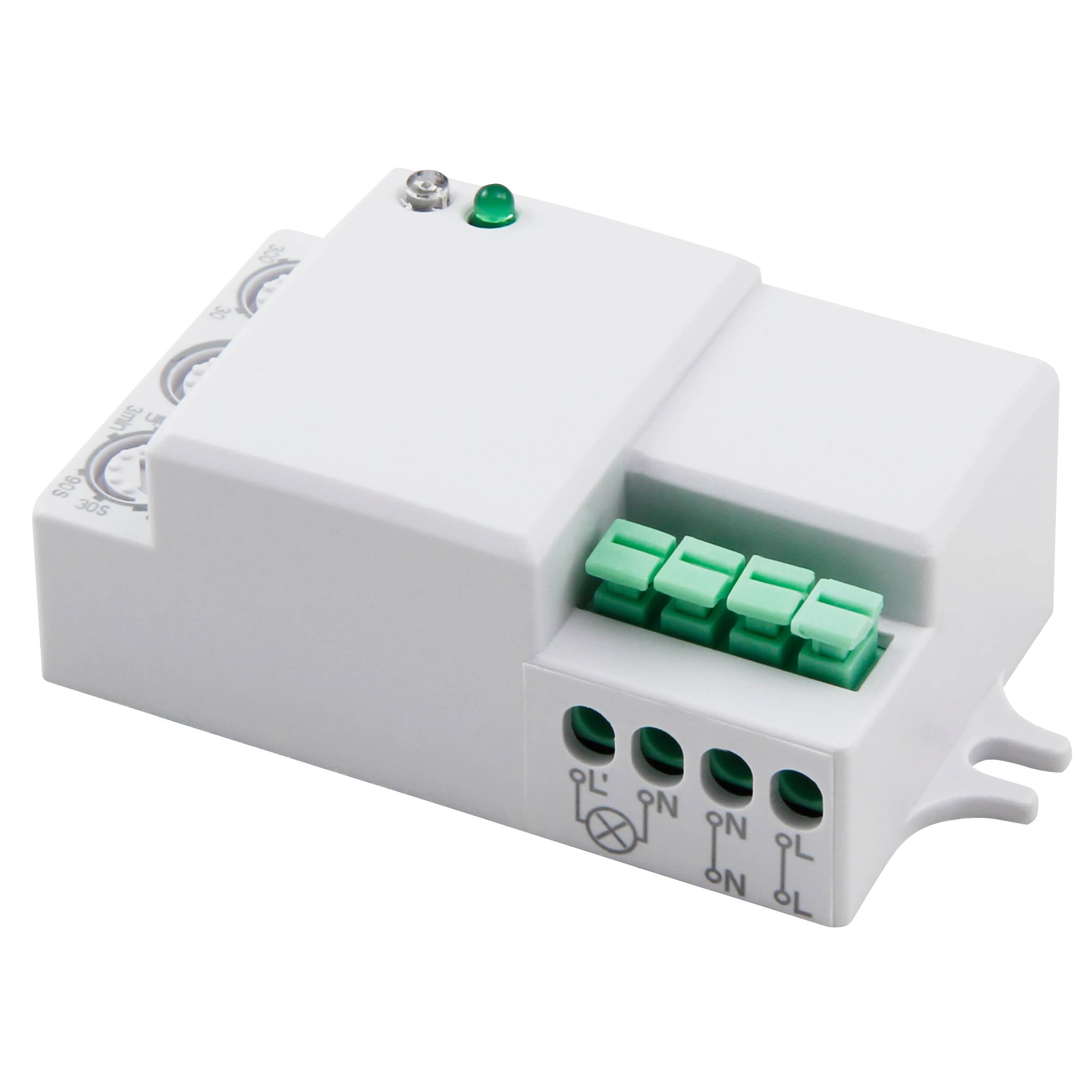 HF / Mikrowellen-Bewegungsmelder McShine "LX-701C", 360°, 230V / 1.200W, weiß, LED geeignet-1