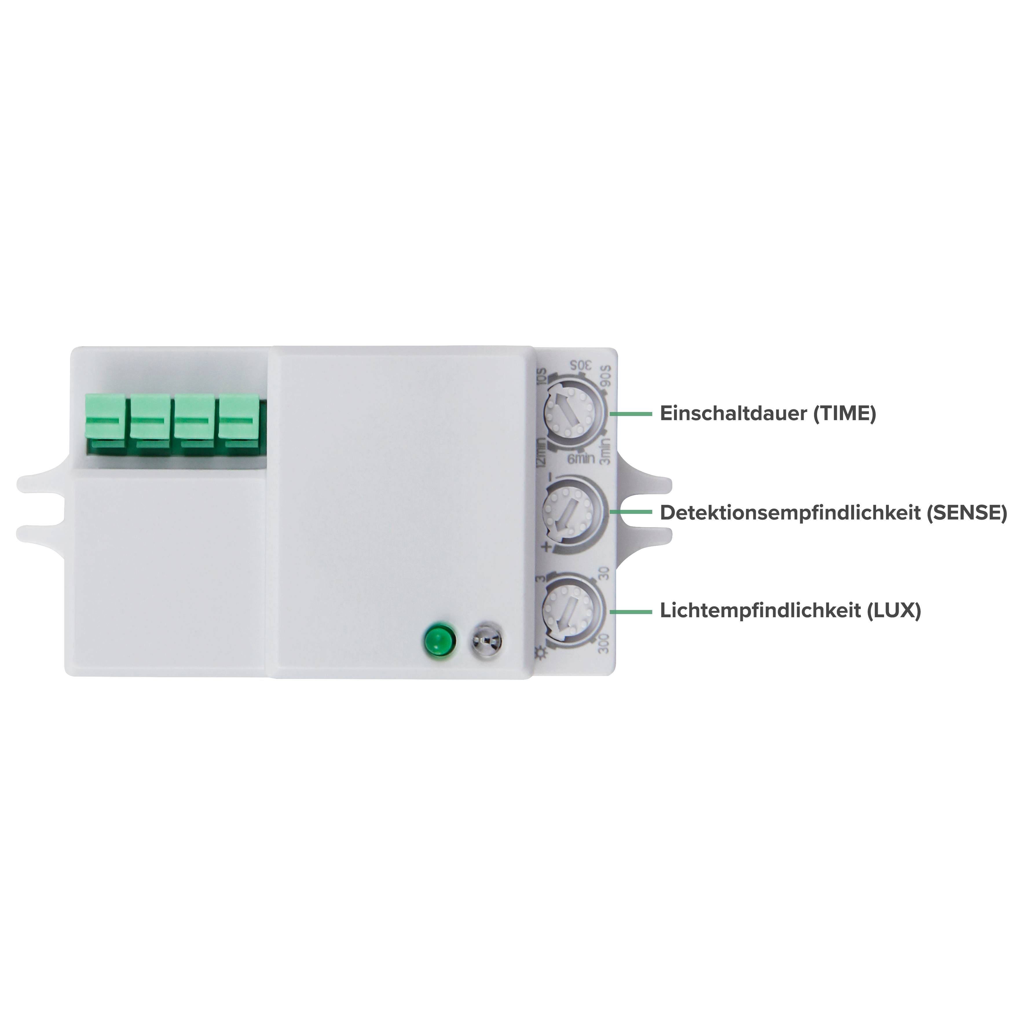 HF / Mikrowellen-Bewegungsmelder McShine "LX-701C", 360°, 230V / 1.200W, weiß, LED geeignet-3