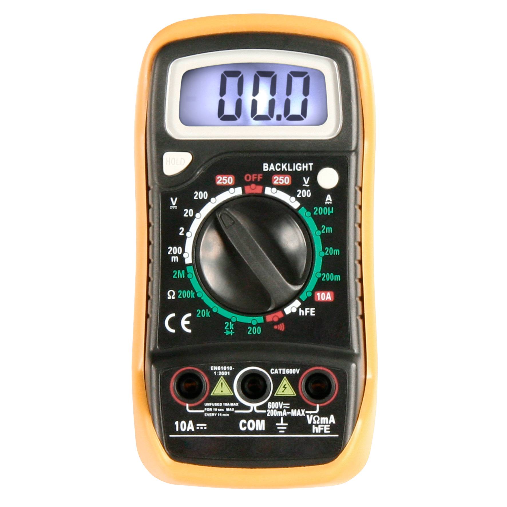 Digitalmultimeter McPower "M-730L", DataHold-Funktion, Beleuchtung-2