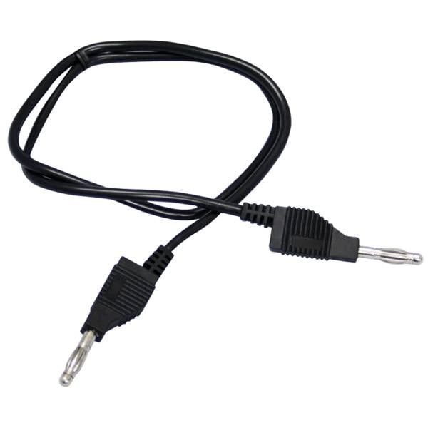 Messleitung, 1mm², PVC, 2x 4mm Bananenstecker, 150cm, schwarz