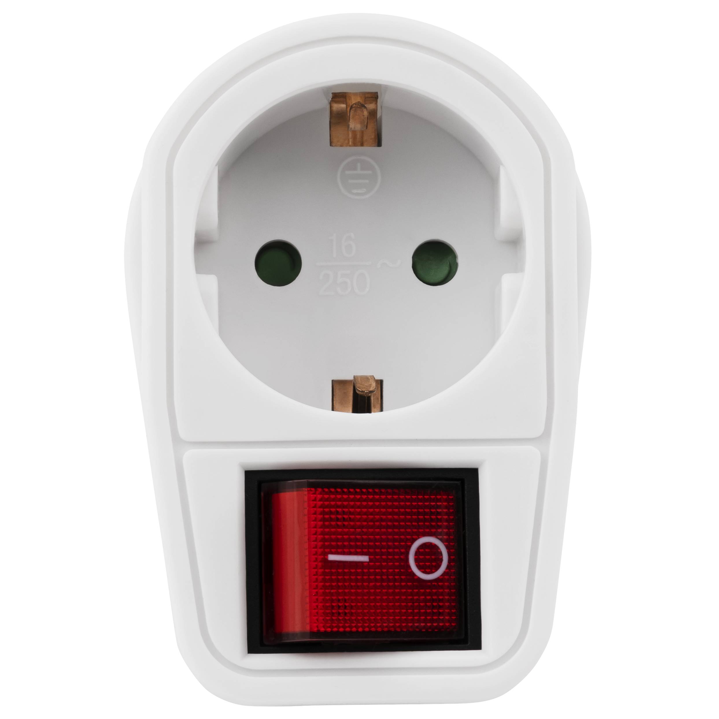 Steckdosenadapter McPower mit Schalter, 230V/3500W, 2-poliger AN/AUS Schalter-2