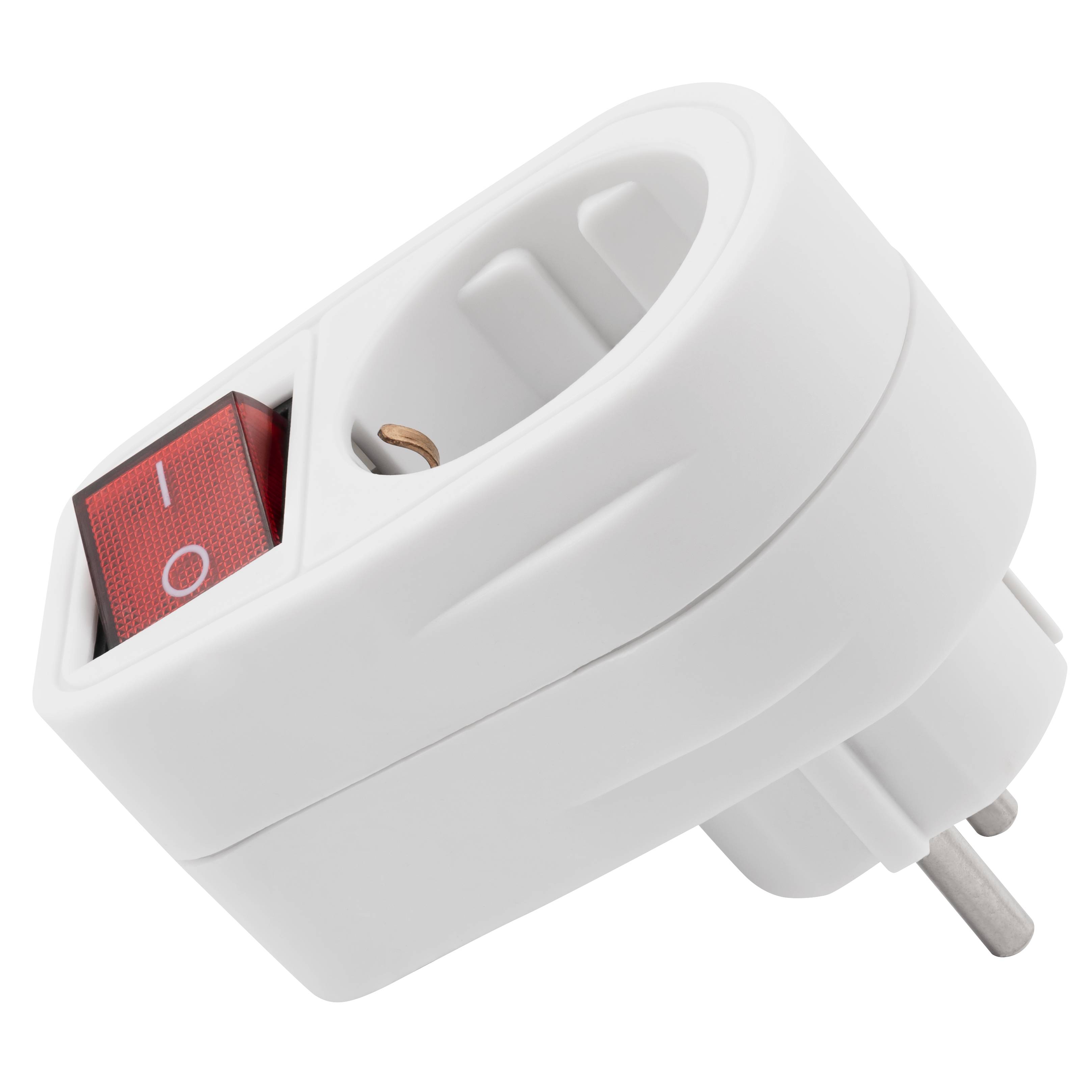 Steckdosenadapter McPower mit Schalter, 230V/3500W, 2-poliger AN/AUS Schalter-3
