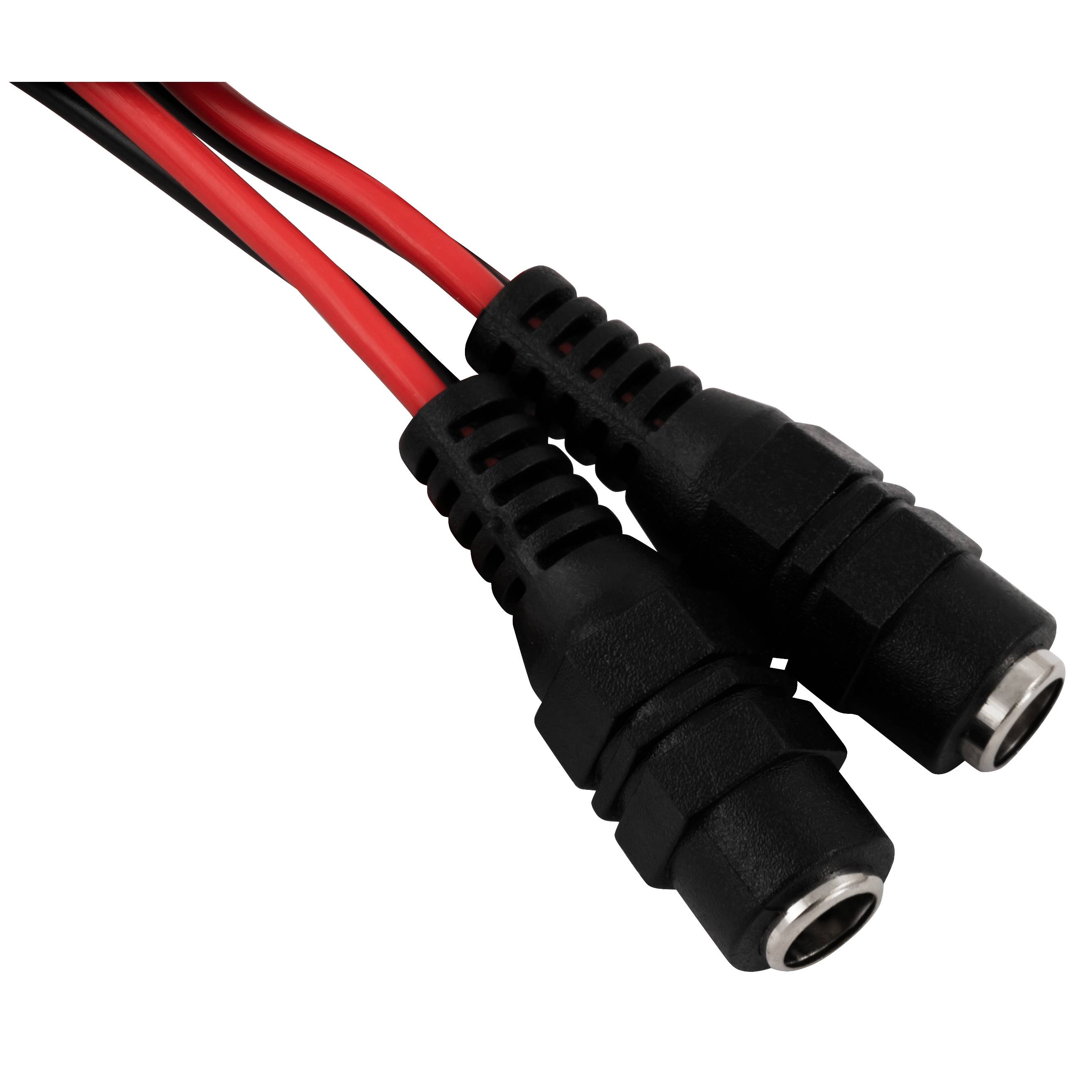 DC-Hohlbuchse McPower 5,5x2,1mm, 30cm Kabel, 2er-Set-1