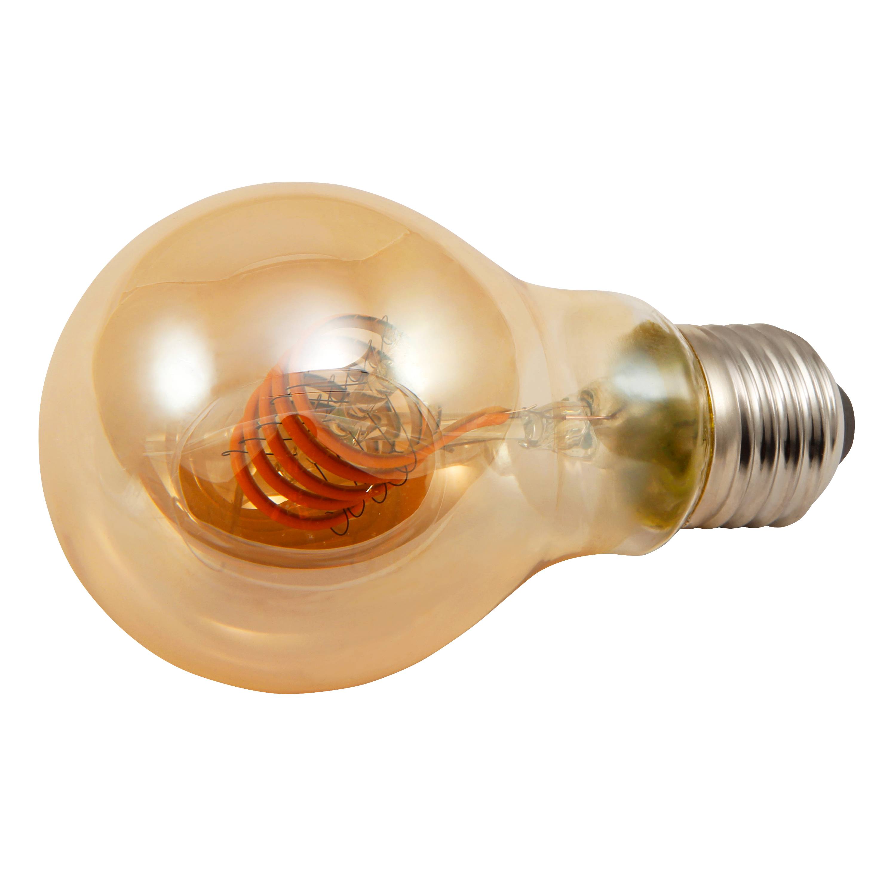 LED Filament Glühlampe McShine "Retro" E27, 6W, 490lm, goldenes Glas, dimmbar-1