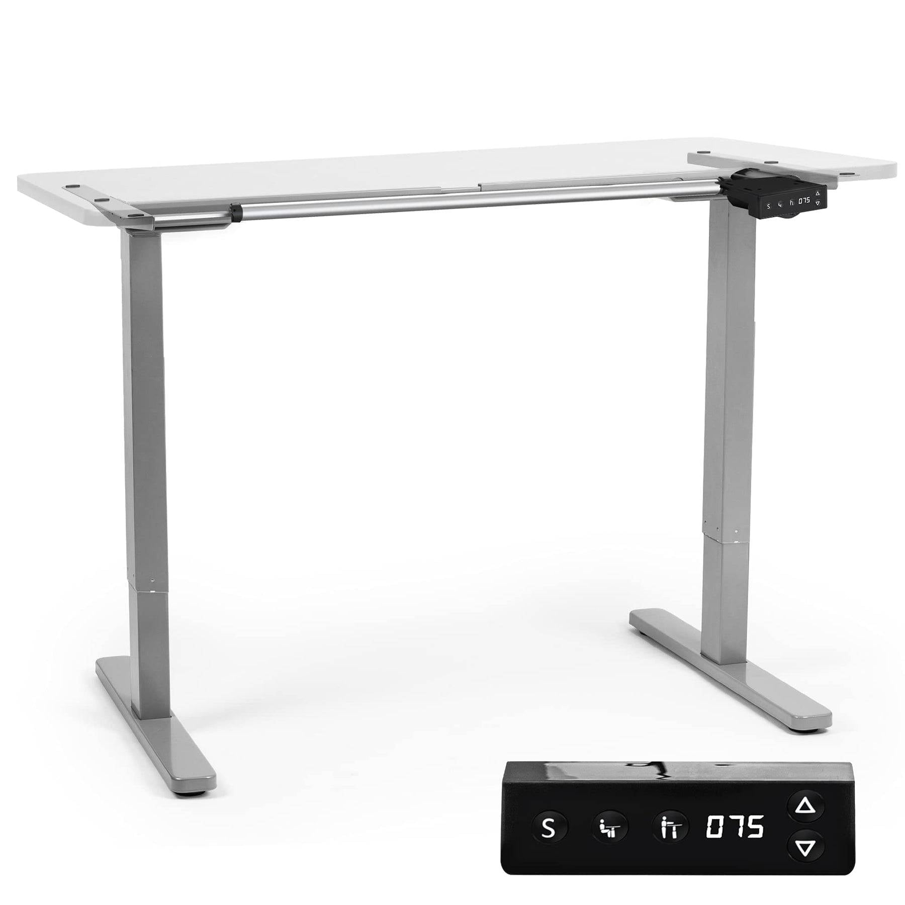 Duronic TM12 GY Schreibtisch Tischgestell | Elektrisch höhenverstellbar bis 120 cm | Gestell für Tischplatten bis 140 cm-0