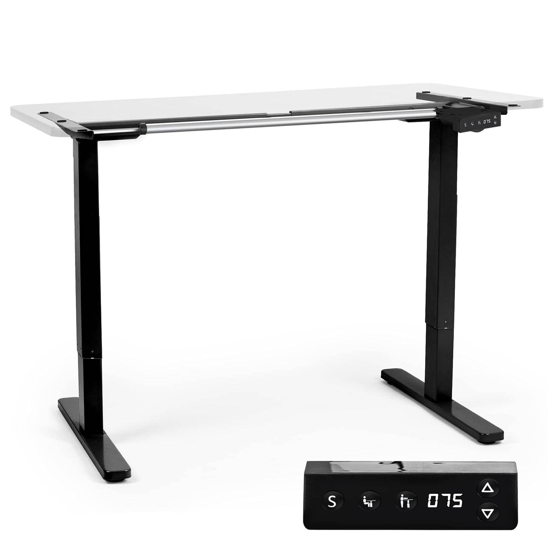 Duronic TM12 BK Schreibtisch Tischgestell | Elektrisch höhenverstellbar bis 120 cm | Gestell für Tischplatten bis 140 cm-0
