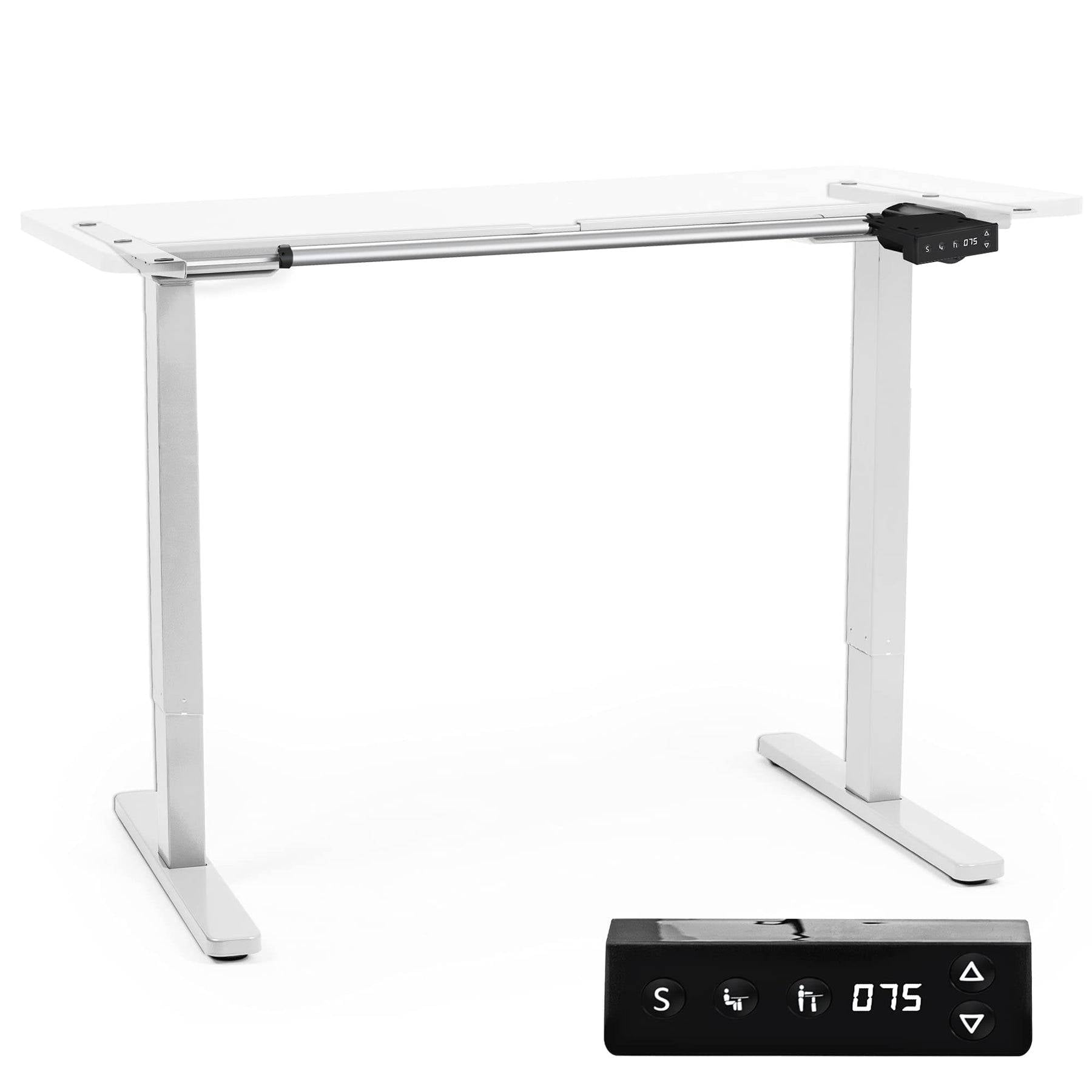 Duronic TM12 WE Schreibtisch Tischgestell | Elektrisch höhenverstellbar bis 120 cm | Gestell für Tischplatten bis 140 cm-0