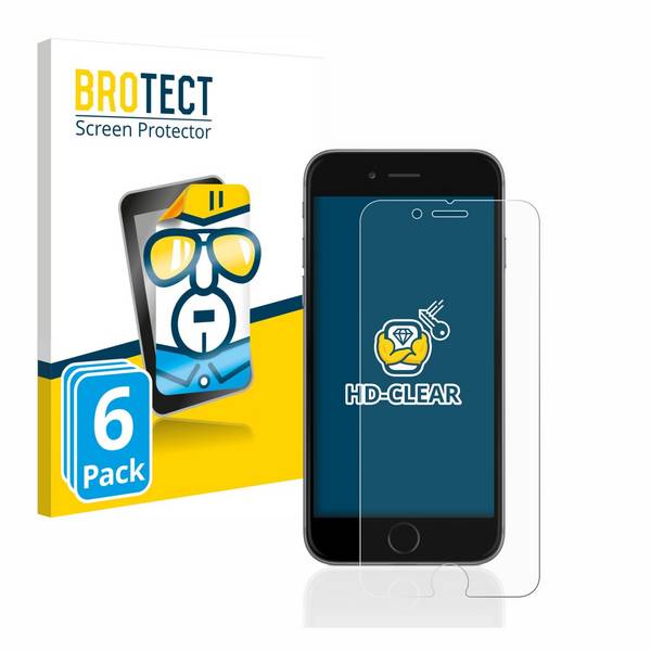 6x BROTECT HD-Clear Displayschutzfolie für Apple iPhone