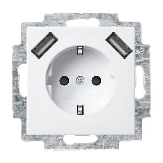 Busch-Jaeger SCHUKO-2x USB Steckdose 20 EUCB2USB-914