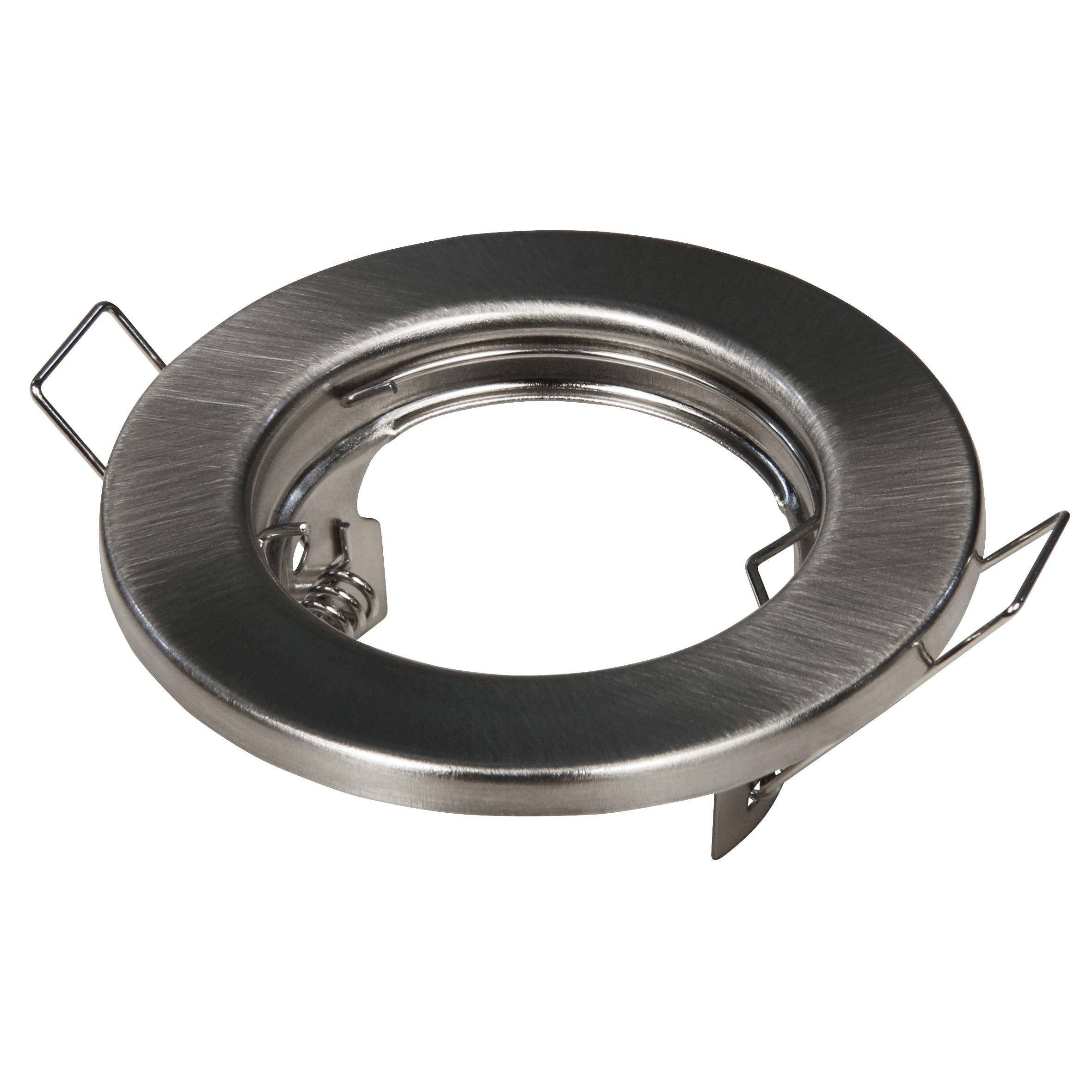 Einbaurahmen McShine ''ER-80'' Edelstahl gebürstet, Ø80mm, starr-0
