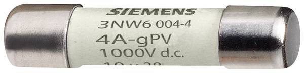 SENTRON, Zylindersicherungseinsatz, 10x38 mm, 2 A, gPV, Un DC: 1000 V