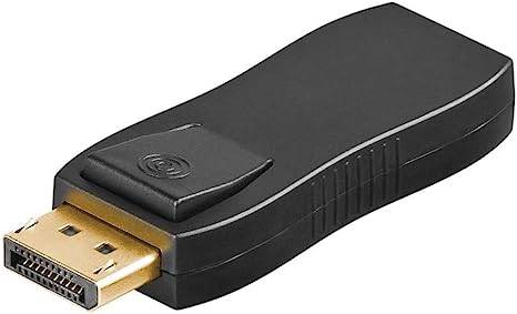 Goobay 51719 DisplayPort auf HDMI Adapter / WUXGA 1920x1200 / DP Stecker & HDMI Buchse Konverter Adapterstecker Schwarz