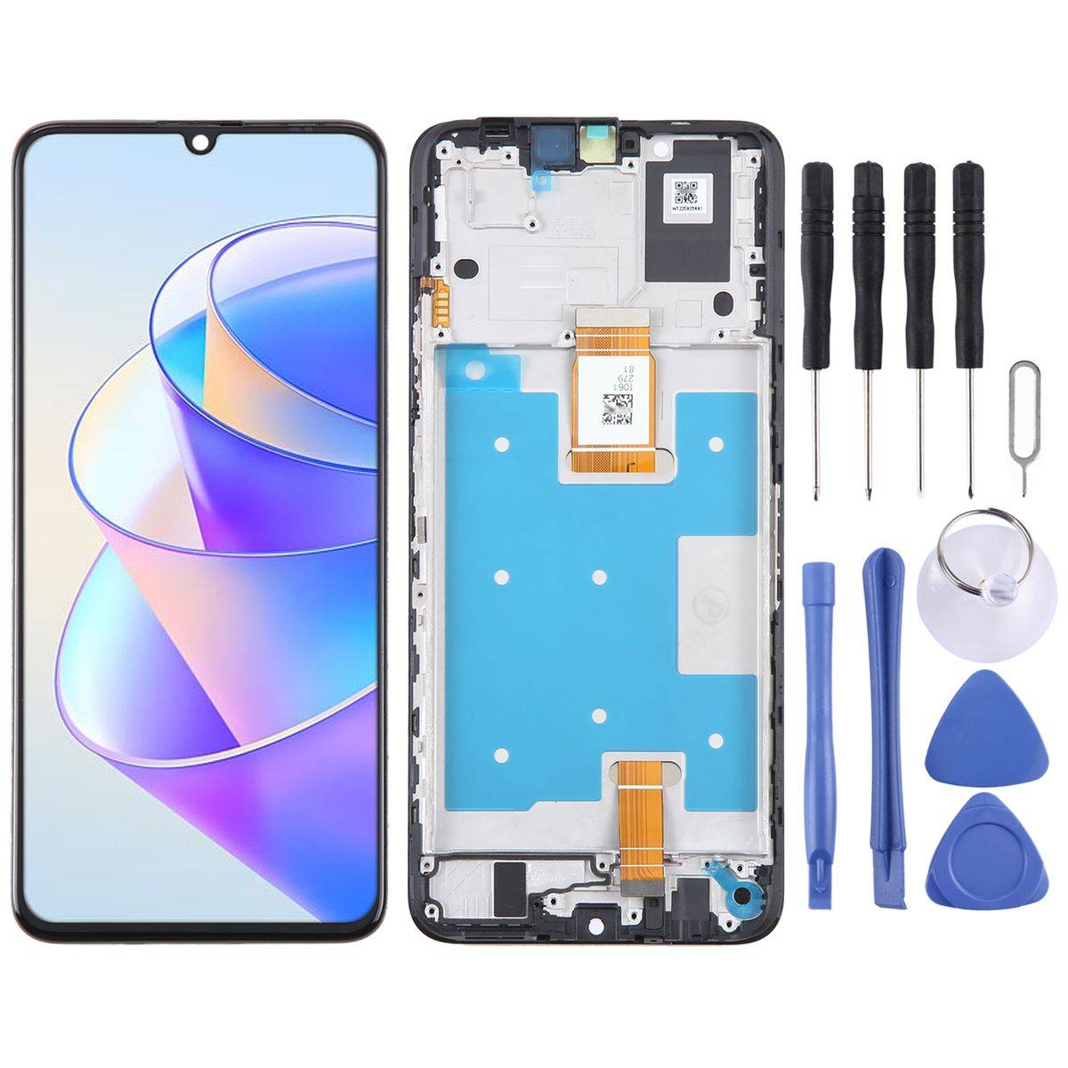 Für Honor X7a Auswahl an SIM Kartenhalter über Display Ersatz und Reparaturteile-2