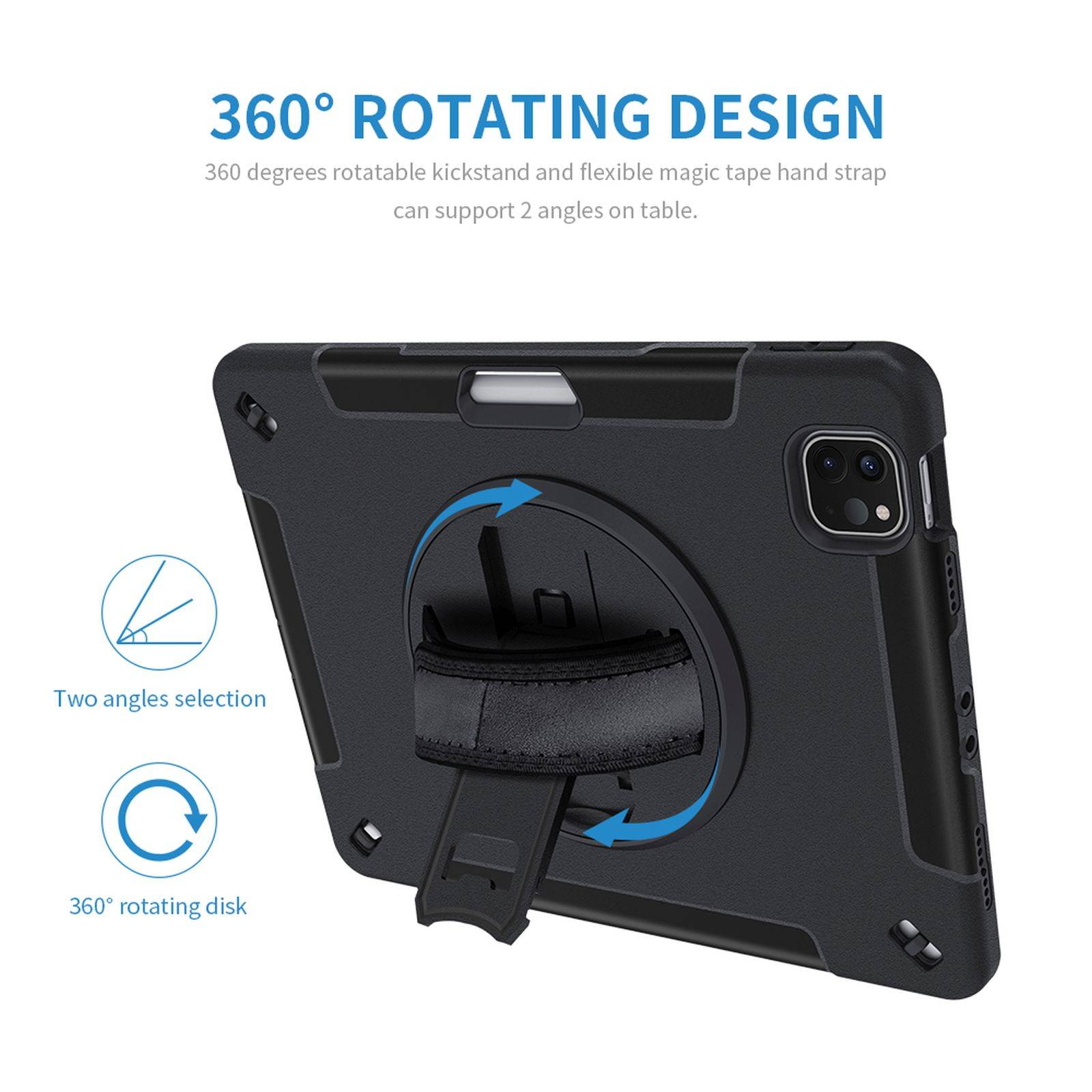 4in1 Schutzhülle für Apple iPad Air 4 4th Generation A2072/A2316/A2324/A2325 10.9 2020/2022 Zoll Hard Case Standfunktion-4