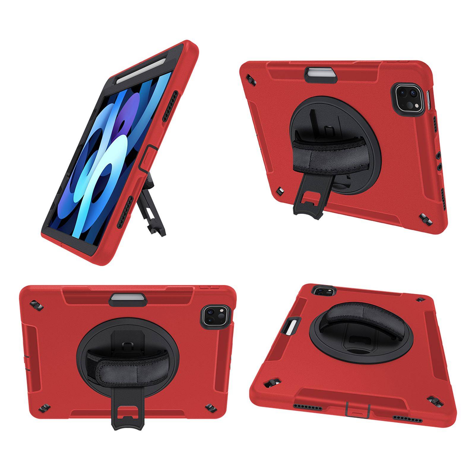 4in1 Hülle für Apple iPad Air 4 4th Generation A2072/A2316/A2324/A2325 10.9 2020/2022 Zoll Outdoor Cover Displayschutz-1