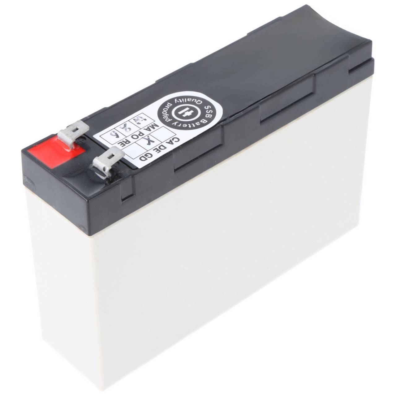 SSB12-4.5 Pb 12V 4.5Ah Bleiakku, als Ersatz für Panasonic UP-RW1220P1, UP-VW1220P1, ohne VdS Zuslassung-1