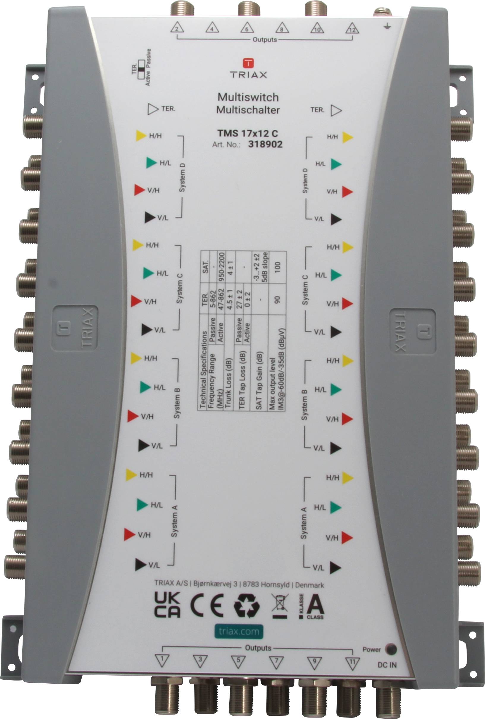 TMS 17x12 C Kaskaden Multischalter o.NT 12SAT+1terr. Eing. 12fach-0