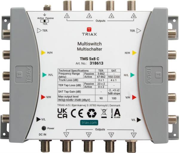 TMS 5x8 C - Multiswitch Satelliten-/terrestrisches